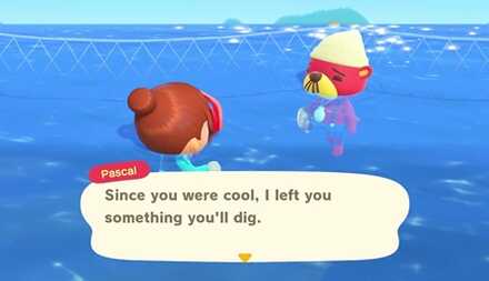 Pascal and Scallop 101 in Animal Crossing New Horizons 