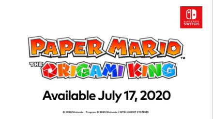 Paper Mario' is coming to the Nintendo Switch in July