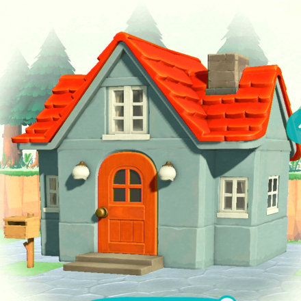 ACNH - Gray stucco exterior