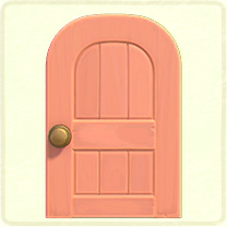 ACNH - Pink wooden door