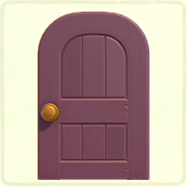 ACNH - Purple wooden door