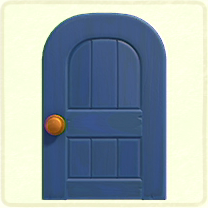 ACNH - Blue wooden door