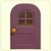 ACNH - Purple windowed door