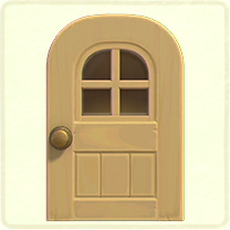 ACNH - Beige windowed door