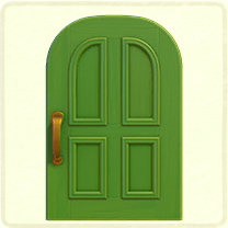 ACNH - Green-apple common door