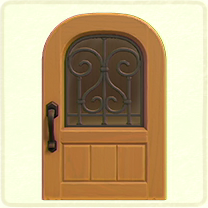 ACNH - Maple iron grill door