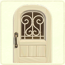 ACNH - White iron grill door
