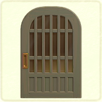 ACNH - Gray latticework door