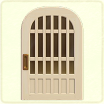 ACNH - White latticework door