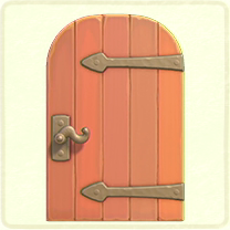ACNH - Pink metal-accent door