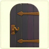 ACNH - Purple metal-accent door