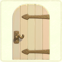 ACNH - White metal-accent door