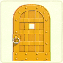 ACNH - Yellow iron door