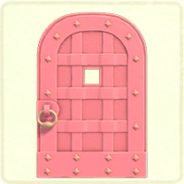 ACNH - Pink iron door