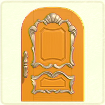 ACNH - Yellow fancy door