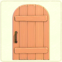 ACNH - Pink rustic door