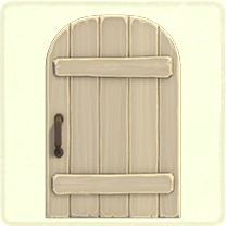 ACNH - White rustic door