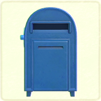ACNH - Blue large mailbox