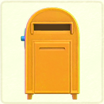 ACNH - Yellow large mailbox