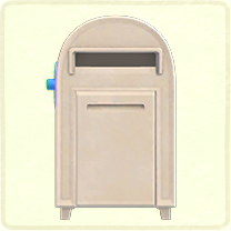 ACNH - White large mailbox