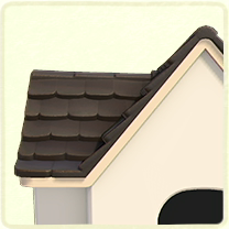 ACNH - Black Tile Roof
