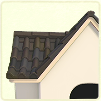 ACNH - Black Shingles Roof