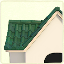 ACNH - Green Shingles Roof