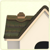 ACNH - Deep-Green Thatch Roof