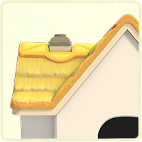 ACNH - Fresh-Grass Thatch Roof