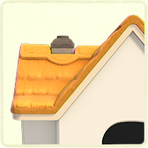 ACNH - Golden-Brown Thatch Roof