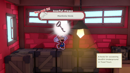 How to Get the Sewer Hook (Manhole Hook) | Paper Mario: The 