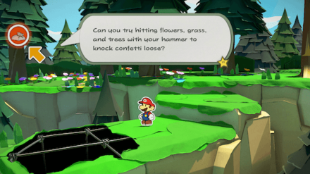 Head towards the screen to find a Not-Bottomless Hole