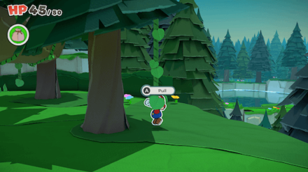 Pull the Vine furthest to the back-right