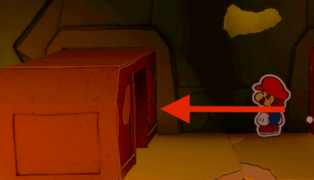 Earth Vellumental Temple - Hole in the sliding blocks