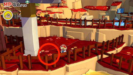 Red Leaf Behind the Tram Station