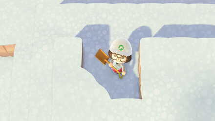 ACNH - A resident creates a rounded corner tile