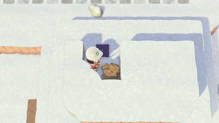 ACNH - A resident digs up