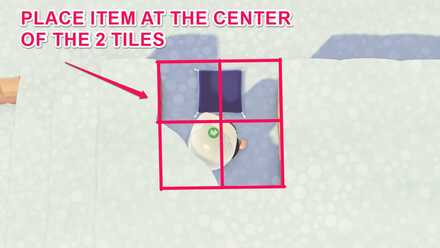 ACNH - A resident places a 1x1 item