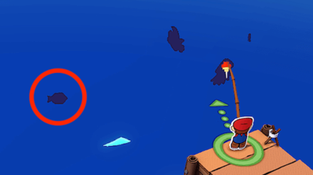 Crescent Moon Island - Fish up the Blue Origami Fish