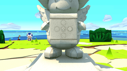 Crescent Moon Island - Read the Toad Statue Inscription