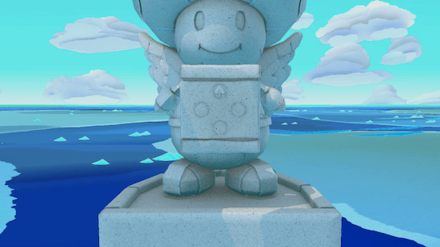 Spade Island - Toad Statue Inscription