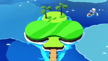 Purple Streamer - Club Island Banner