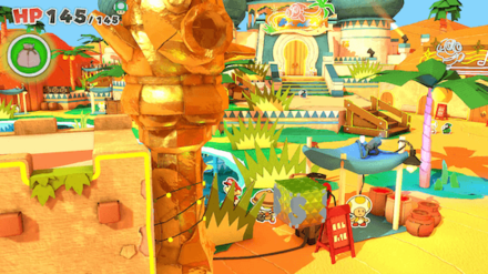 Go behind the First Building