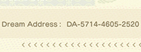 ACNH - A cropped photo of a Dream Address in a passport