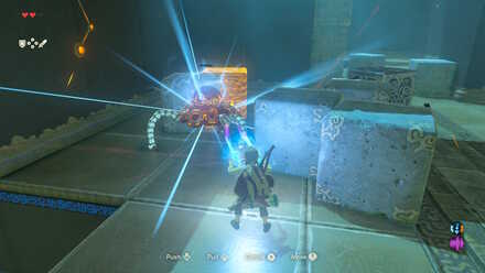 Botw - Guardian Scout with metal block