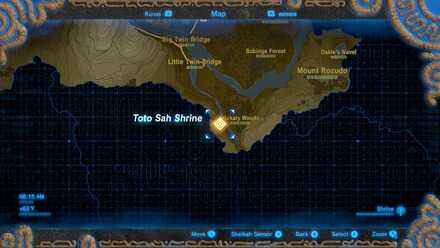 Toto Sah Shrine Map