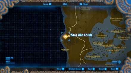 Botw - Kawa Wan Shrine Map