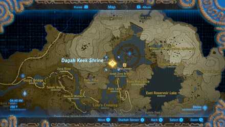 Dagah Keek Shrine Map