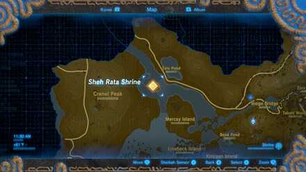 Sheh Rata Shrine Map