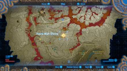 Kayra Mah Shrine map